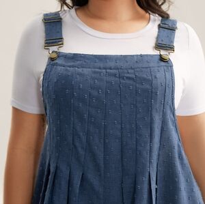 NWT Bloomchic Size 28 Textured Detail Overall Jumpsuit